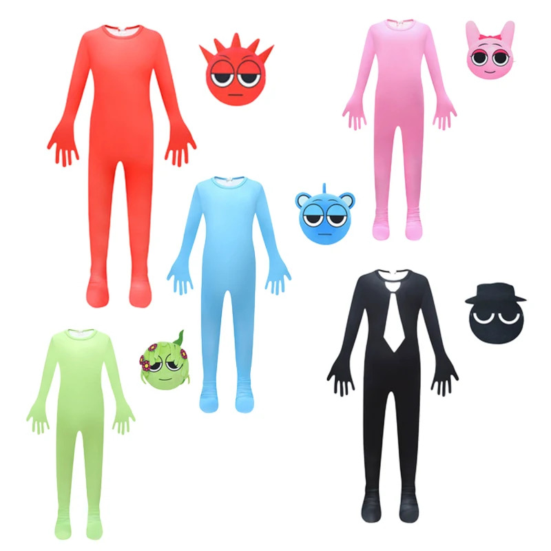 Party Games Youtube - Incredibox Sprunki Peluche Costume Cosplay per