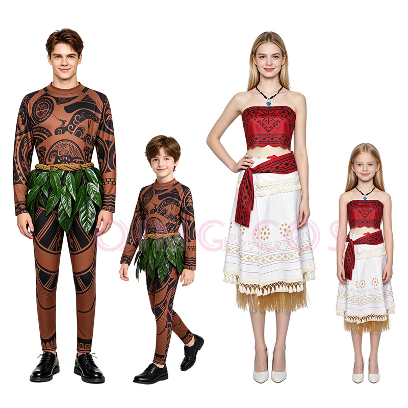 Party Games Groups - Moanaa Maui ‌ Costume da Cosplay,