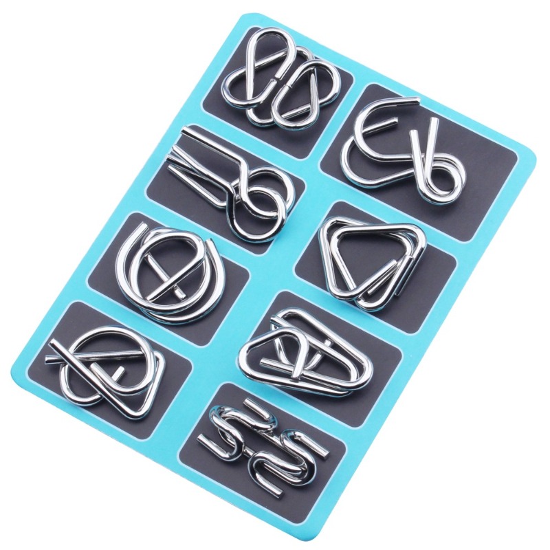 Set di 8 Puzzle in Metallo, Cl - Party Games Kids And Adults recensione e prezzo