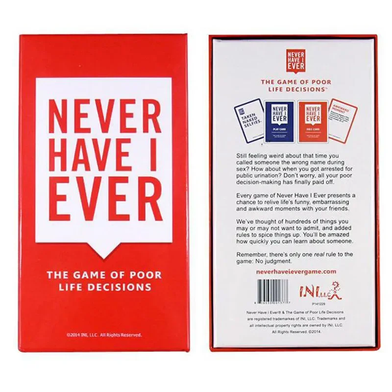 550 carte mai ho mai Deluxe Bo - Party Games Never Have I Ever recensione e prezzo